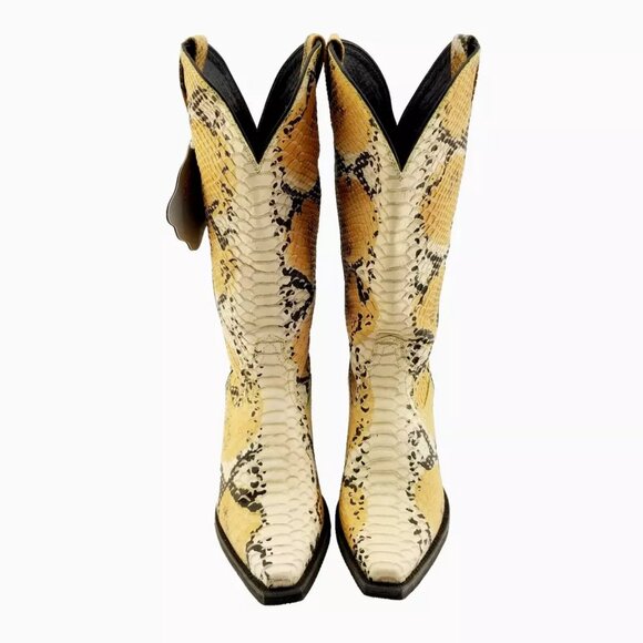 Twisted X Women's  Simulated Snake Skin Cowboy Western Boots Size 7.5B - Picture 2 of 16